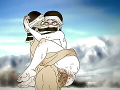 Kakushi froze on the mountains and decided to warm up by shagging !Hentai - demon slayer 2d (Anime toon )
