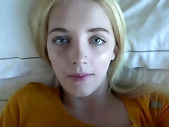 Ultra-cute blonde honey with blue eyes, Kate Bloom did her best to make her roommate cum