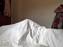 I pull out my big black penis for hotel maid. She can't believe how thick it is.