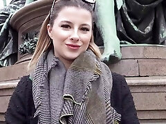 Man picks up German dame Mia Minou for one night stand on camera