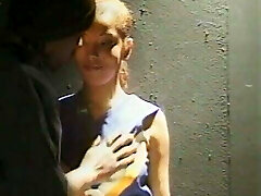 گل میخ سیاه و سفید با دیک عظیم می شود سر از تشویق کن داغ و سپس