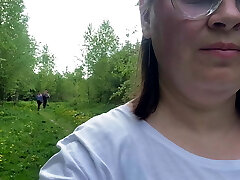 Flashing Tits. Phat Natural Tits Outdoor.