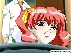 Schoolgirl hentai gets butt-banged in the toilet