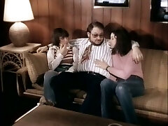 Sizzling hot exotic young brunettes suck cock of a lush dude