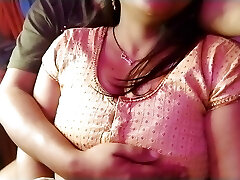 Hot desi sexy immense boobs wifey and village boyfriend romance in the secret room.