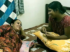 Indian hot threesome bang-out.. I fucked my girlfriend and her cool bhabhi together!!