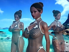 AI Shoujo ebony beauty Tiara in realistic Three Dimensional animated sex with multiple climaxes UNCENSORED