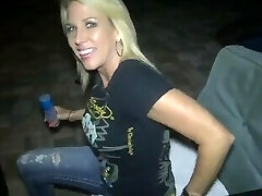 Crazy wifey made two strangers cum on her face