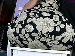 I pull down the tight pantyhose and fuck my stepmom's big donk hard!