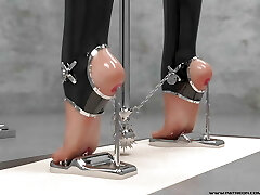 Hardcore Metal Bondage, Latex BDSM Compilation 3d