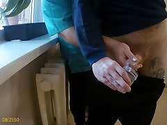 they take semen for tests, the nurse strokes off my cock