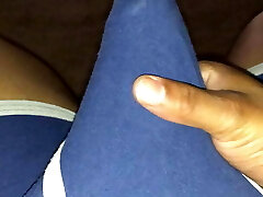 Black Lesbian Stud Playing With Strap-on