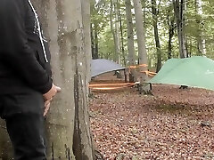 Internal Cumshot with a stranger at the camping