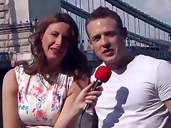 Female Reporter Interview a Young Fellow they end up having Sex