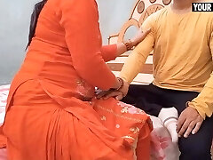 Stepmom wanted non stop fuck so she convinced stepson and throated his hard-on by Your X Darling