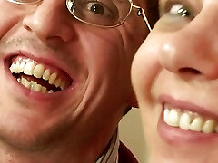 Two buddy smash mature fatty from both sides