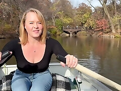 Rowing In My Watch-through Tee-shirt In Public Then Masturbated Hard