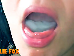 30 minutos de grandes corridas y tragar grandes cargas de semen - compilación-millie fox