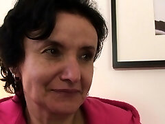 Old granny tourist is picked up and banged