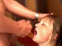 Wife swallowing cum