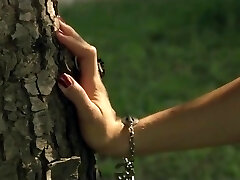 Alemán milf follada al aire libre