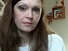 Dark haired wrinkled ugly mature housewife talks on web cam with my acquaintance