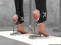 Extreme Metal Heel 3D BDSM Animation