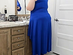 Woman In Bathroom With G-string Down, Was Very Surprised When Stranger Accidentally Walked In (Role Playing)