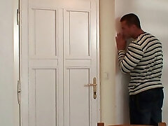 Big-chested mom in law seduced him by masturbating