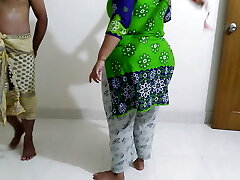Gorgeous MILF Palestinian Stepmom sweeping Room with Big Ass Swaying when stepson gets horny & Roughly pounded (cum inside)