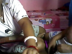 Sexy sister-in-law tied the servant's manmeat and hands and did tremendous screwing.