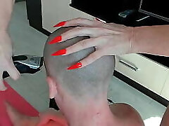 Mature cougar femdom shaving slave asmr