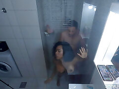 Ebony MILF DESTROYED IN SHOWER - Heavy SEX WITH WITH BOOTY EBONY KIKI MINAJ