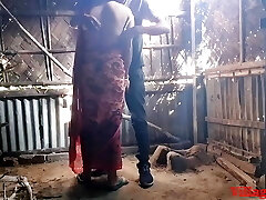 Red Saree Wife Outdoor Blowjob ( Official Flick By Villagesex91)