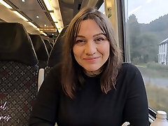 Sharing a sofa with seductive mature milf stepmom