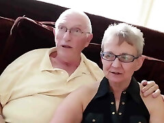 Grandma and grandpa with fellow