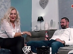 GERMAN MATURE Blond MILF SEDUCED GUY F