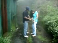 Desi Girl got Plumbed by Her BF in Backyard