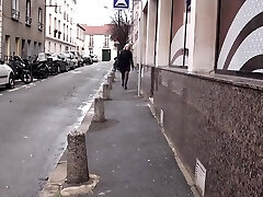 Julie a French lecturer gets fucked outside of high school