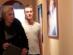 Young Boy Entice German Mature Bi jenny to Pound at Work