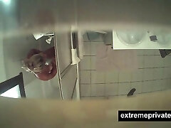 My nude blonde mom spied in our bathroom 