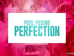 Pool Posing Perfection Video With Keiran Lee, Kayley Gunner - Brazzers