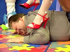 sadistic german old mom cooking porn torture her foot slave 1