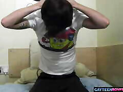 Cute College Boy Plays with His Hot Twink Dick