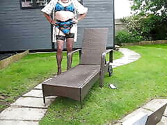 Getting caught sunbathing when I should be working.