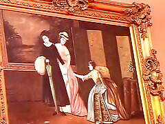 Pissing action with horny brunette German whore