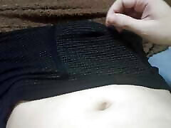 Massaging her in black panties Massaging her in black panties