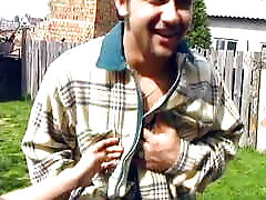 Perfect German teen fucked outdoors