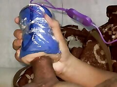 Fuck Homemade Sex toy with cum shot. Fuck Homemade Sex toy with cum shot.