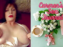 Granny Carmen Angel: Lady in Red Finger & Little Black Dildo Fucking Orgasms 6 10 2024 CAMS 14
